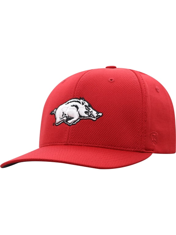Men's Top of the World Cardinal Arkansas Razorbacks Reflex Logo Flex Hat