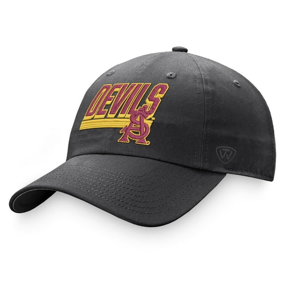 Men's Top of the World Charcoal Arizona State Sun Devils Slice Adjustable Hat
