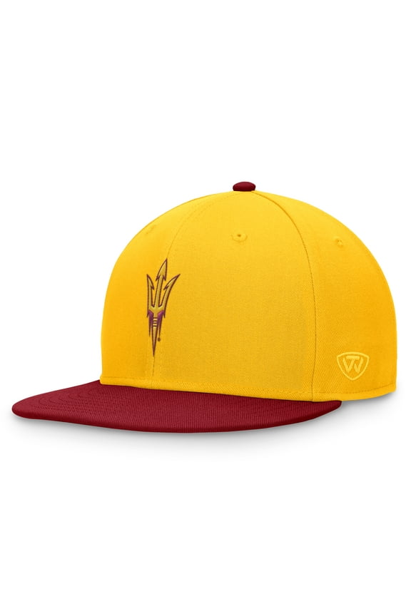 Men's Top of the World Gold/Maroon Arizona State Sun Devils Rally Two-Tone Fitted Hat