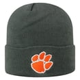 thumbnail image 1 of Men's Top of the World Gray Clemson Tigers Logo Cuffed Knit Hat, 1 of 2