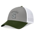 thumbnail image 1 of Men's Top of the World Gray/Green Syracuse Orange OHT Military Appreciation Badge Trucker Adjustable Hat, 1 of 4