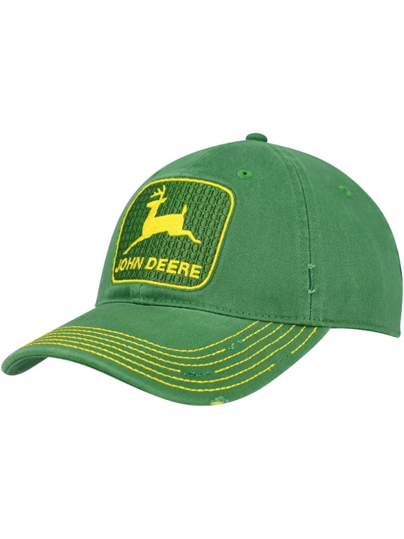 Men's Top of the World Green John Deere Classic Vintage Twill Adjustable Hat - OSFA