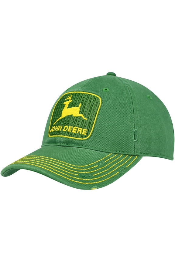 Men's Top of the World Green John Deere Classic Vintage Twill Adjustable Hat - OSFA
