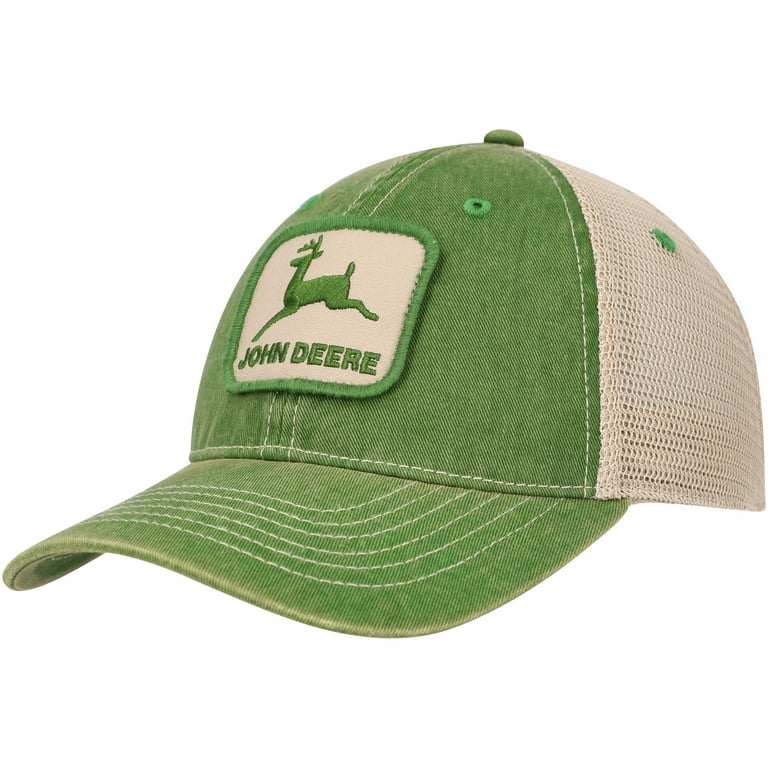 Men's Top of the World Green John Deere Classic Vintage Washed