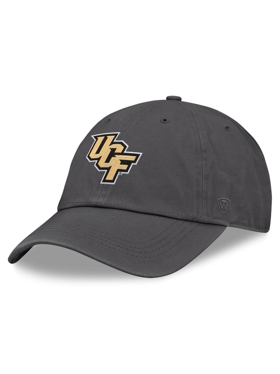 Men's Top of the World Heather Charcoal UCF Knights Team Logo Washed Adjustable Hat