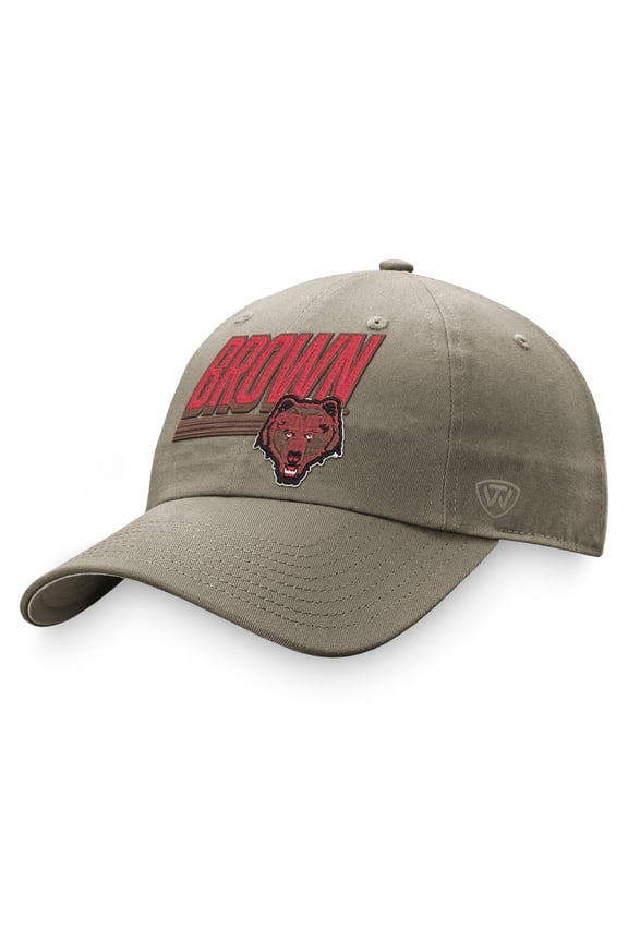 Men's Top of the World Khaki Brown Bears Slice Adjustable Hat