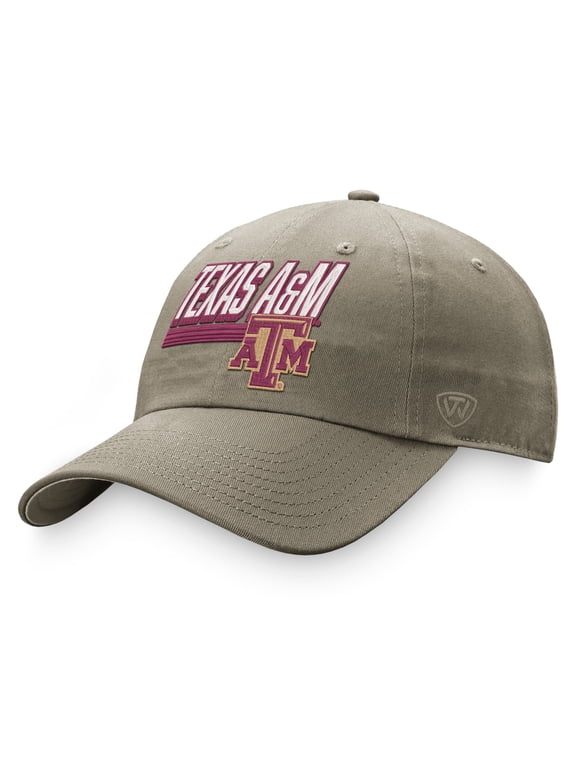Men's Top of the World Khaki Texas A&M Aggies Slice Adjustable Hat