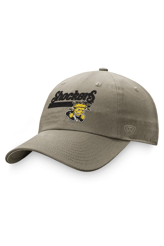 Men's Top of the World Khaki Wichita State Shockers Slice Adjustable Hat