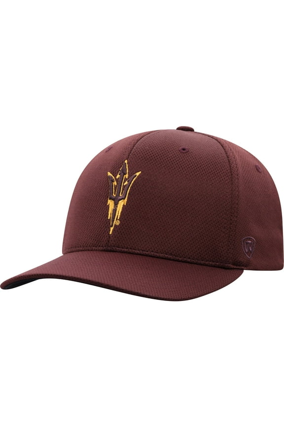 Men's Top of the World Maroon Arizona State Sun Devils Reflex Logo Flex Hat