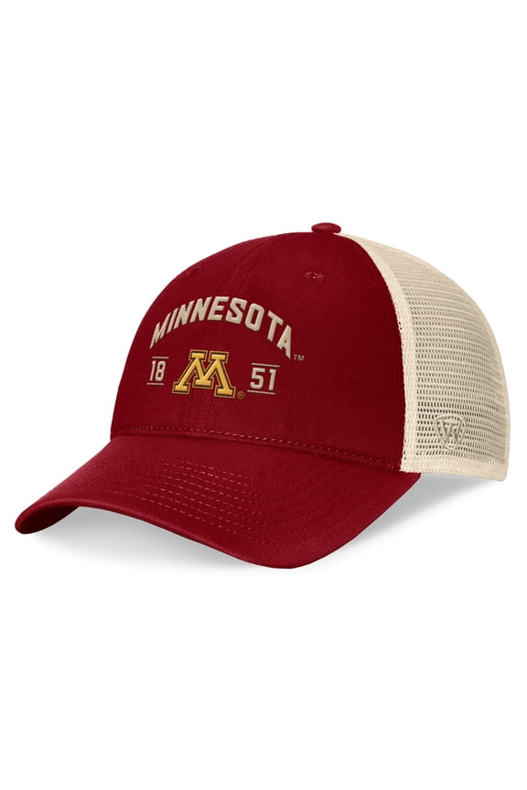 Men's Top of the World Maroon Minnesota Golden Gophers Heritage Waylon Trucker Adjustable Hat