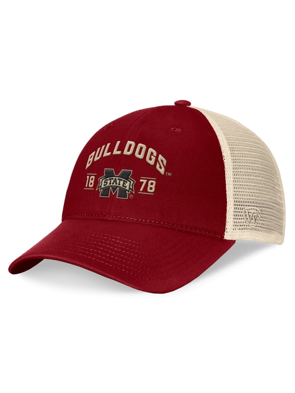 Men's Top of the World Maroon Mississippi State Bulldogs Heritage Waylon Trucker Adjustable Hat