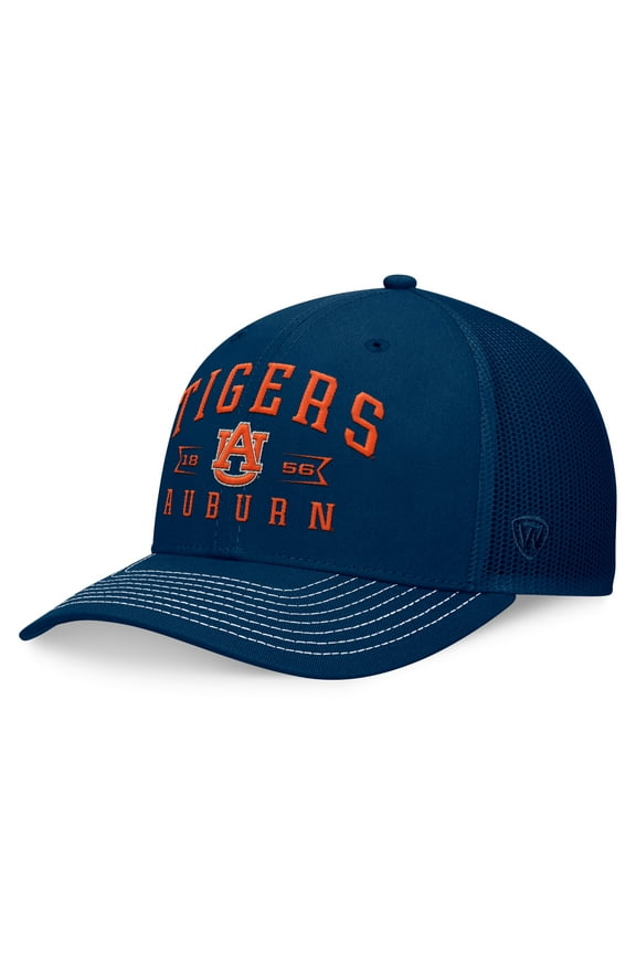 Men's Top of the World Navy Auburn Tigers Carson Trucker Adjustable Hat