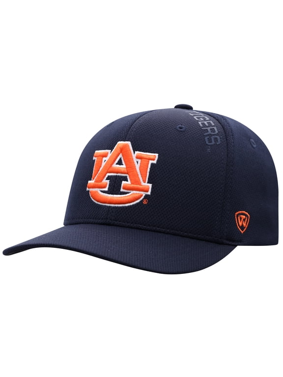 Men's Top of the World Navy Auburn Tigers Reflex 2.0 Flex Hat