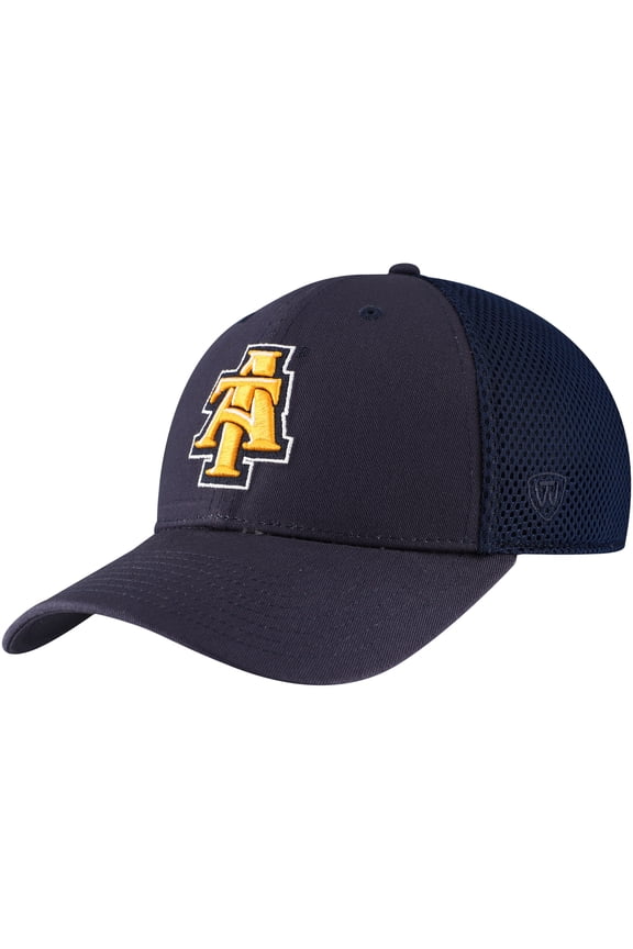 Men's Top of the World Navy North Carolina A&T Aggies Spacer Flex Hat