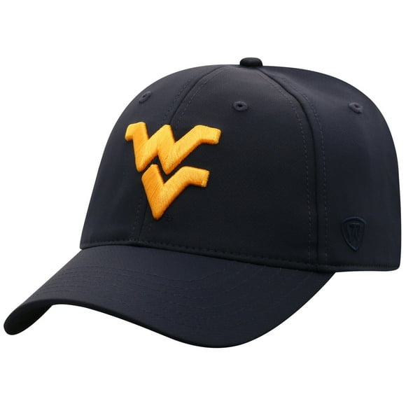 Men's-Top of the World Navy West Virginia Mountaineers Victory Trainer Adjustable Hat