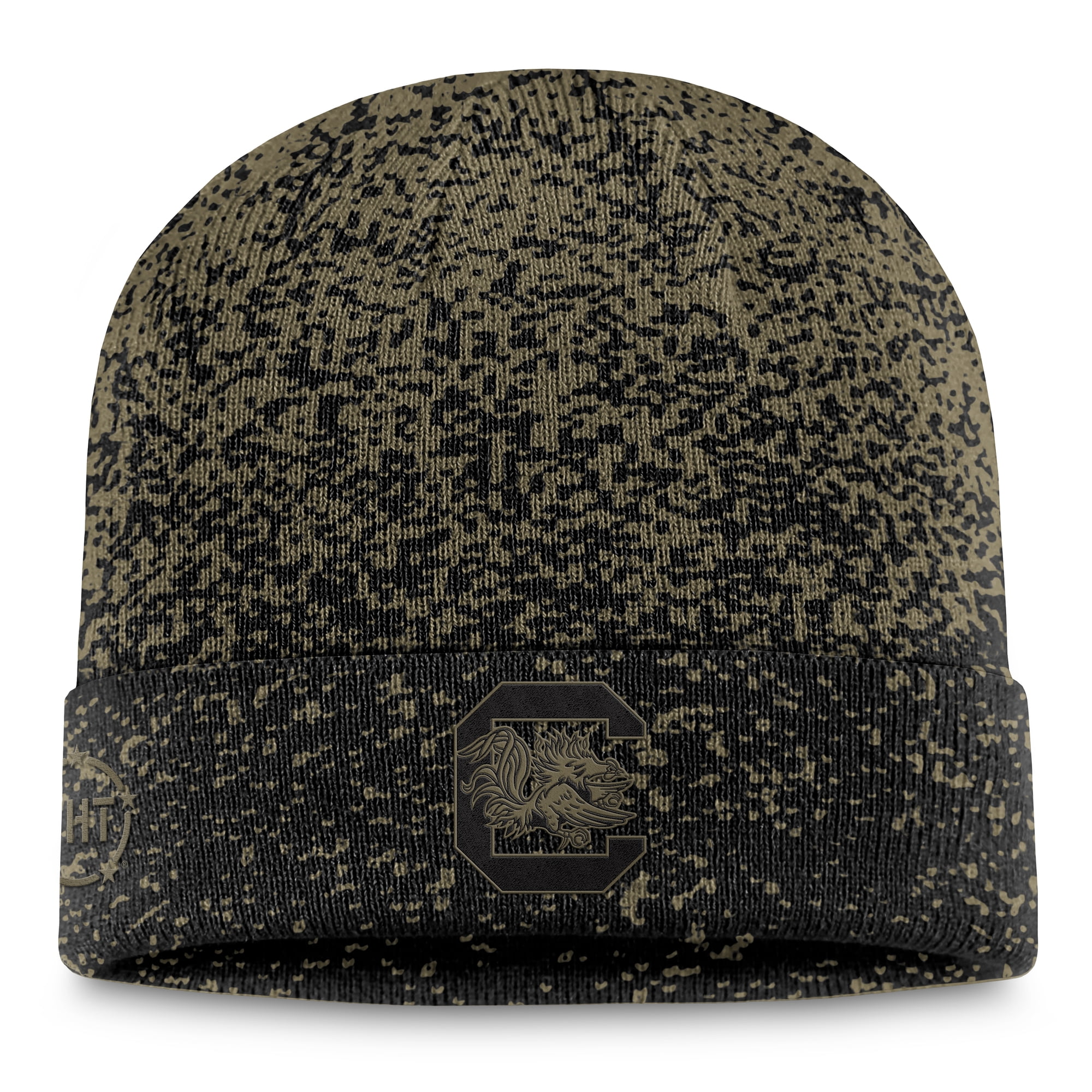 Men's-Top of the World Olive/Black South Carolina Gamecocks Cuffed Knit Two-Tone Hat