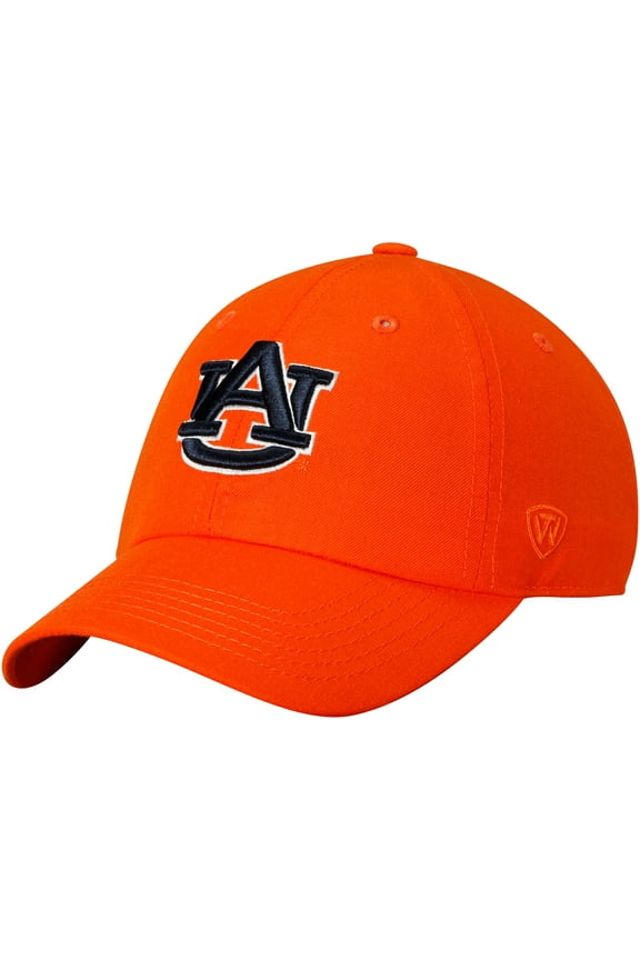 Men's Top of the World Orange Auburn Tigers Primary Logo Staple Adjustable Hat