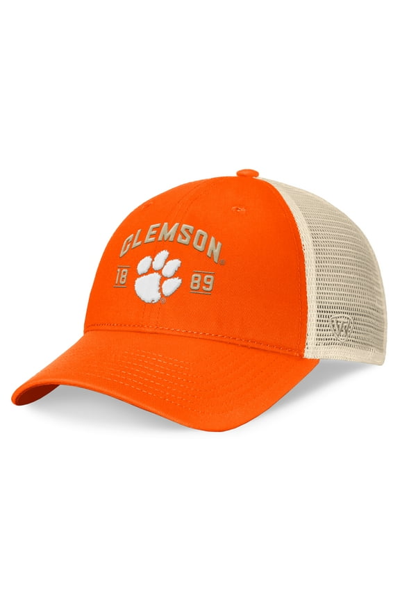 Men's Top of the World Orange Clemson Tigers Heritage Waylon Trucker Adjustable Hat