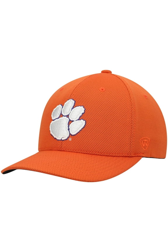 Men's Top of the World Orange Clemson Tigers Reflex Logo Flex Hat
