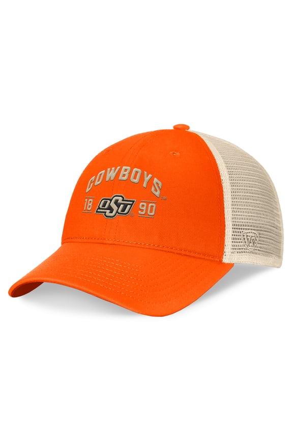 Men's Top of the World Orange Oklahoma State Cowboys Heritage Waylon Trucker Adjustable Hat