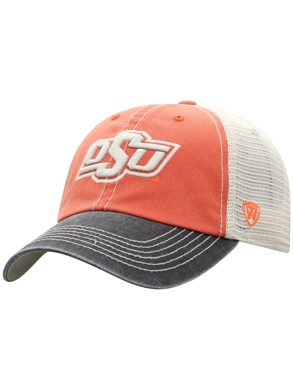 Men's Top of the World Orange Oklahoma State Cowboys Offroad Trucker Snapback Hat
