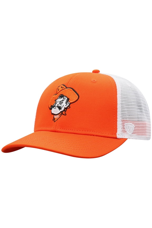 Men's Top of the World Orange Oklahoma State Cowboys Trucker Adjustable Hat