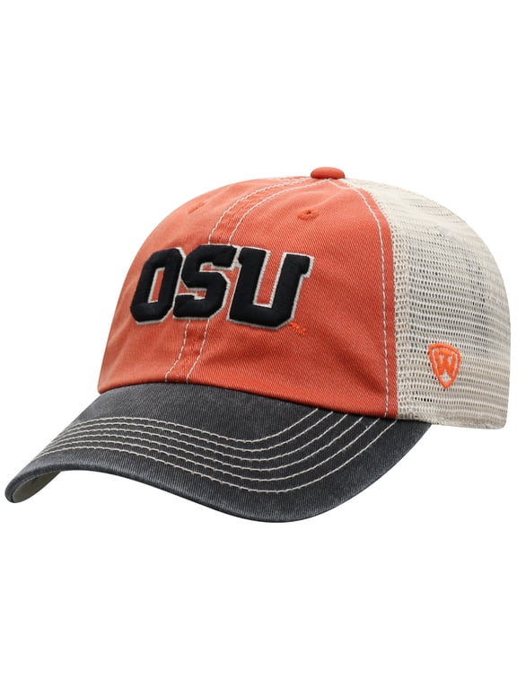Men's Top of the World Orange Oregon State Beavers Off Road Adjustable Trucker Hat
