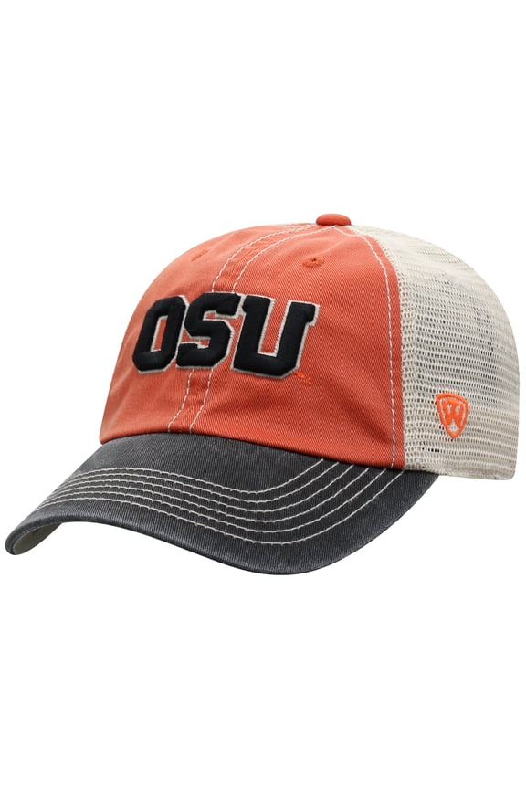 Men's Top of the World Orange Oregon State Beavers Off Road Adjustable Trucker Hat