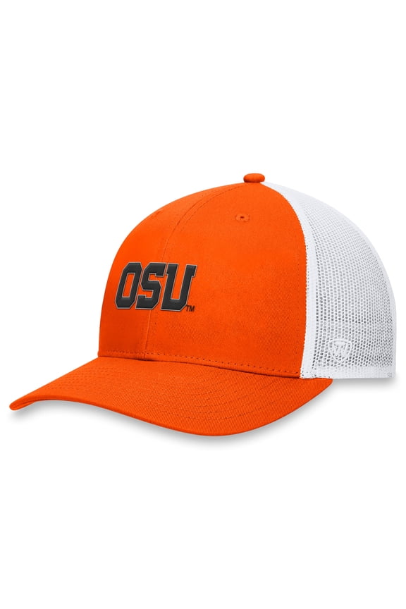 Men's Top of the World Orange Oregon State Beavers Trucker Adjustable Hat