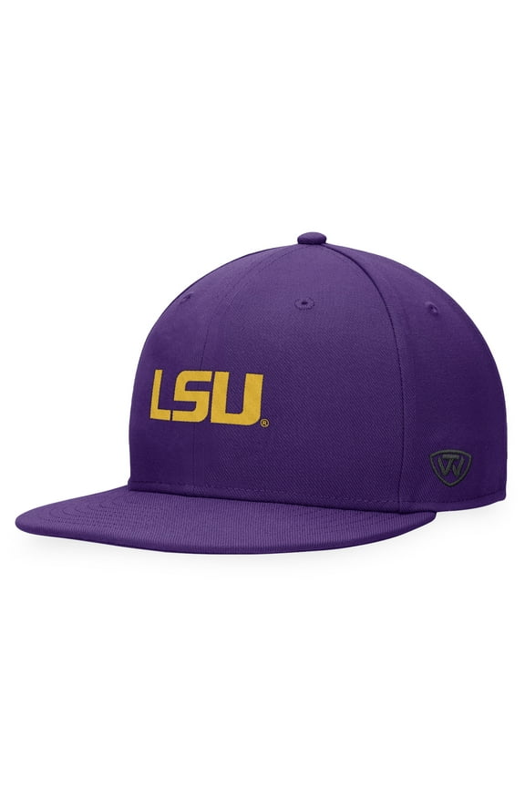 Men's Top of the World Purple LSU Tigers Fitted Hat
