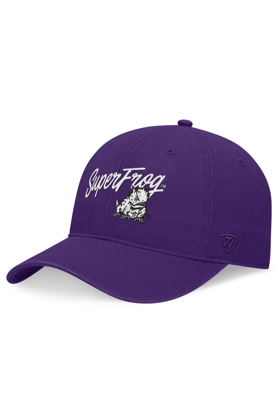 Men's Top of the World Purple TCU Horned Frogs Heritage CeeCee Adjustable Hat