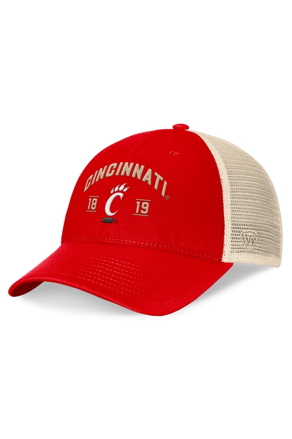 Men's Top of the World Red Cincinnati Bearcats Heritage Waylon Trucker Adjustable Hat