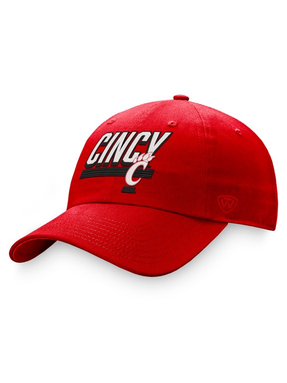 Men's Top of the World Red Cincinnati Bearcats Slice Adjustable Hat