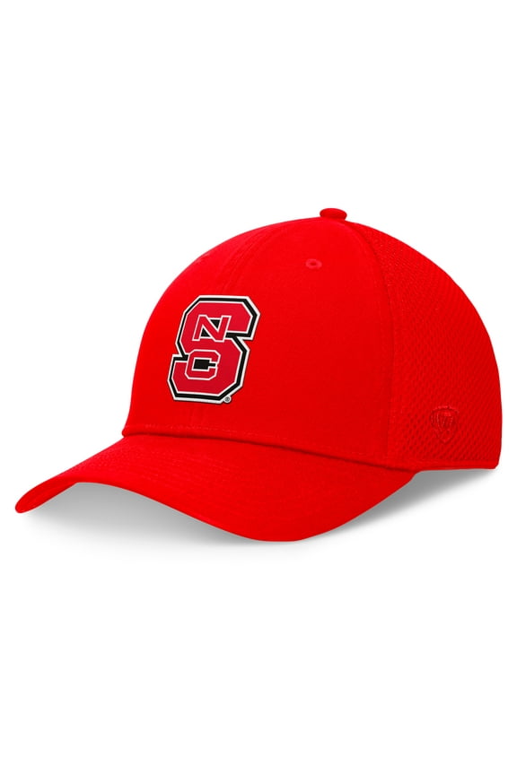 Men's Top of the World Red NC State Wolfpack Spacer Flex Hat