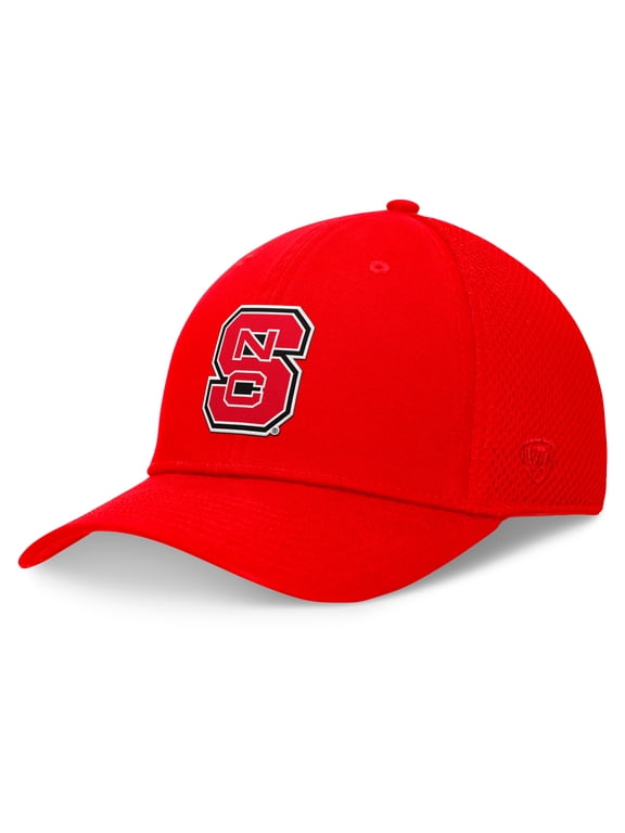Men's Top of the World Red NC State Wolfpack Spacer Flex Hat