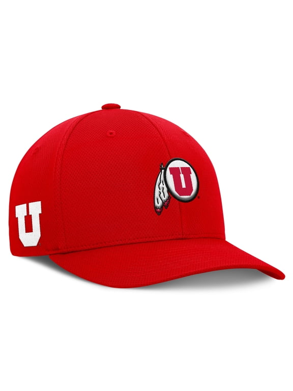 Men's Top of the World Red Utah Utes Reflex Logo Flex Hat