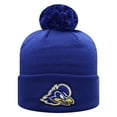 thumbnail image 1 of Men's Top of the World Royal Delaware Fightin' Blue Hens Tow Cuffed Knit Hat with Pom, 1 of 2