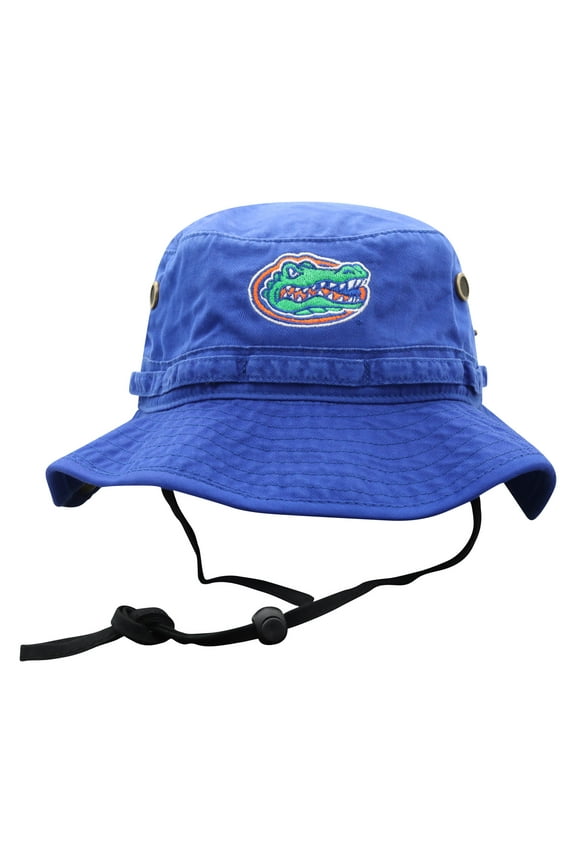 Men's Top of the World Royal Florida Gators Angler Washed Bucket Hat