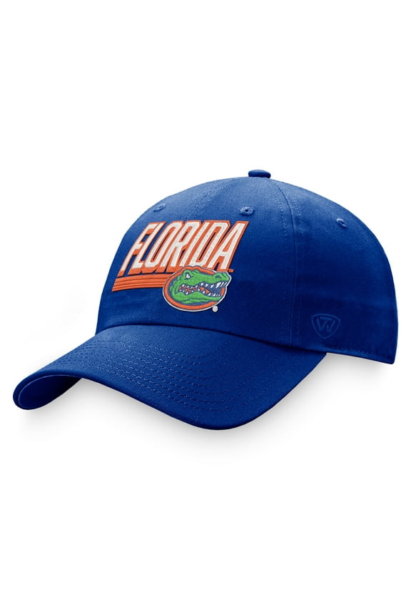 Men's Top of the World Royal Florida Gators Slice Adjustable Hat