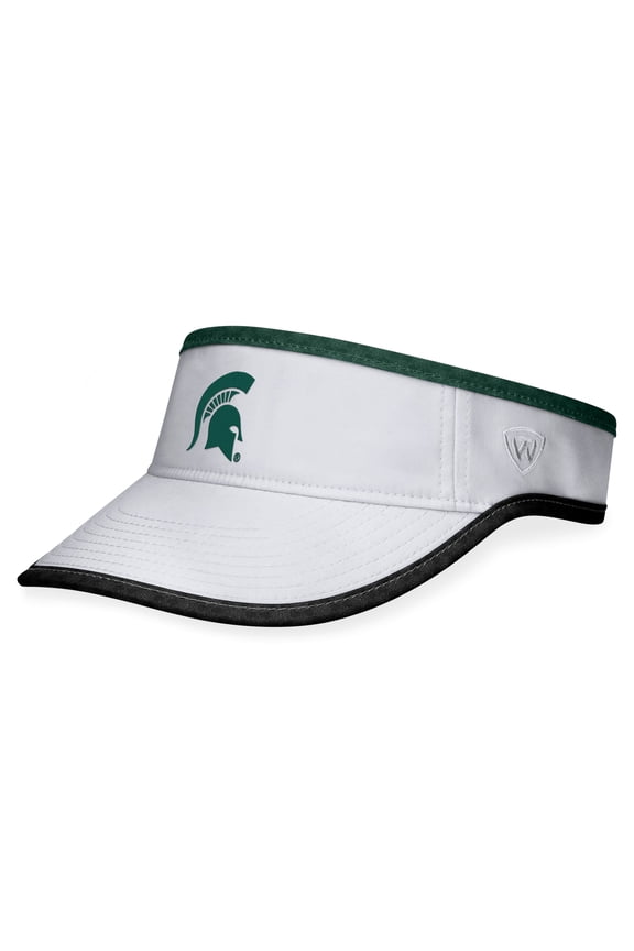 Men's Top of the World White Michigan State Spartans Daybreak Adjustable Visor