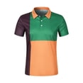thumbnail image 1 of Men's Tops New Men's Short Sleeve Fashion Contrast Color Shirt, 1 of 6