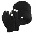 thumbnail image 1 of Men's Touch Texting Screen Gloves and Fleece Lined Hat Combo Gift Set (Cuff Hat), 1 of 3