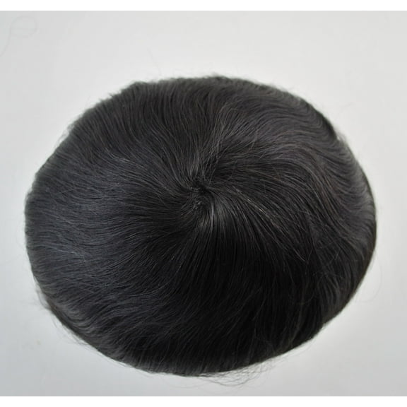 Men's Toupee Wig Natural Human hair System for Men Full PU Thin Skin Base