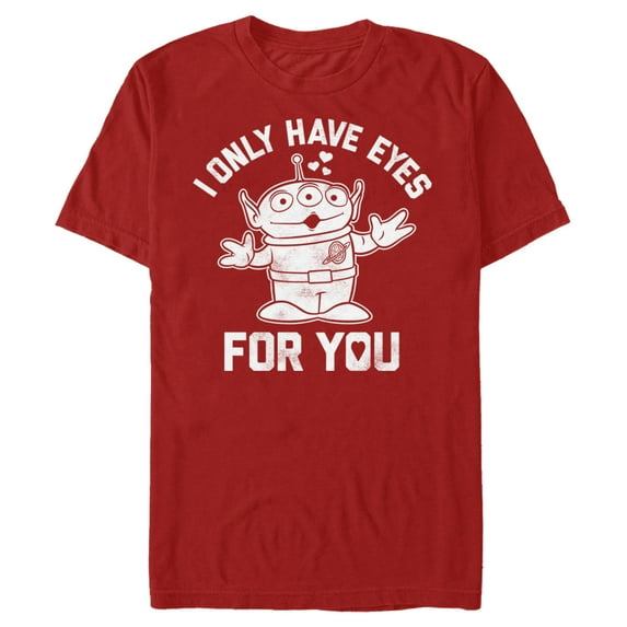 Men's Toy Story Alien I Only Have Eyes for You Graphic Tee Red X Large