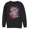 thumbnail image 1 of Men's Toy Story Alien Pizza Saucer Sweatshirt Black 2X Large, 1 of 3