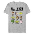 thumbnail image 1 of Men's Toy Story All I Know Are Characters Graphic T-Shirt, 1 of 5