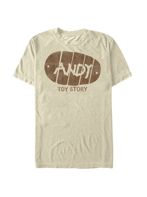 Men's Toy Story Andy Handwriting Graphic Tee Cream Medium