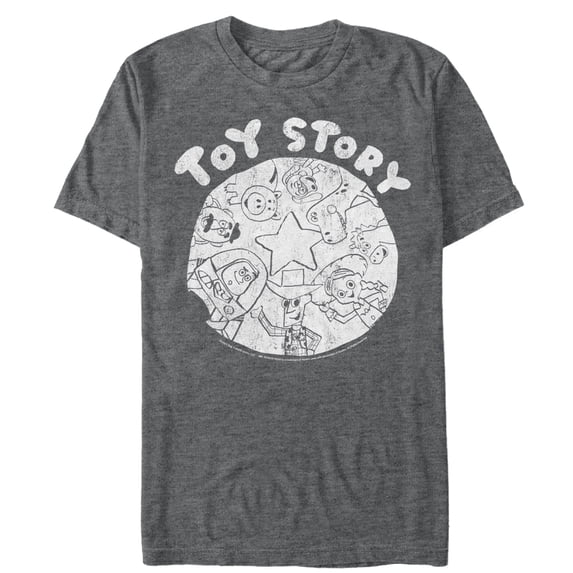 Men's Toy Story Andy's Toys Graphic Tee Charcoal Heather Large