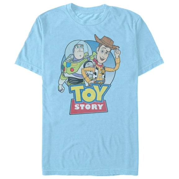 Men's Toy Story Best Logo  Graphic Tee Light Blue Small