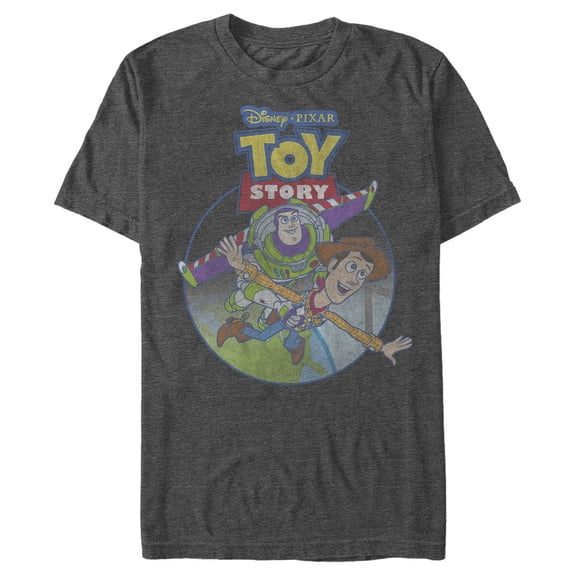 Men's Toy Story Best in Flight Graphic Tee Charcoal Medium